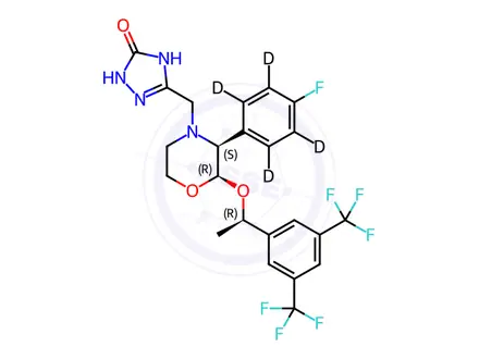 Chemical structure of Aprepitant-d4