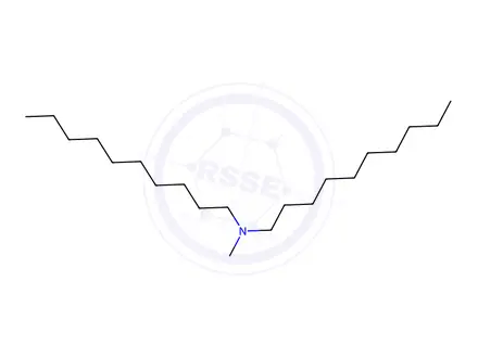 Chemical structure of 1-Decanamine, N-decyl-N-methyl-
