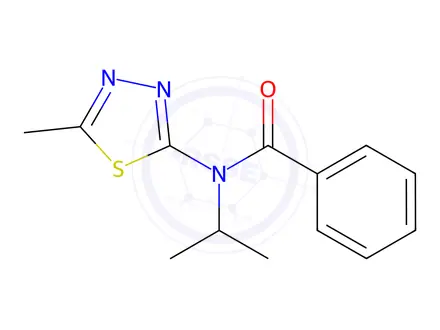 Chemical structure of N-Isopropyl-N-(5-methyl-1,3,4-thiadiazol-2-yl)benzamide