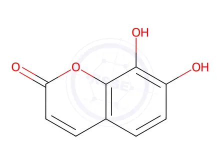 Chemical structure of 7,8-Dihydroxycoumarin