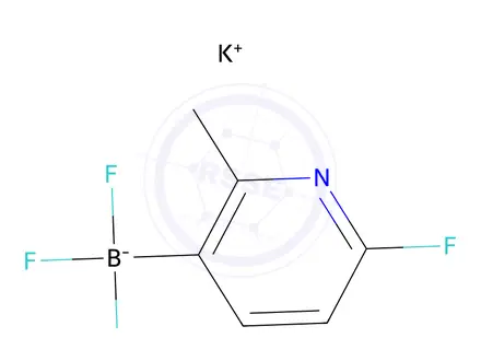 Chemical structure of Potassium 6-fluoro-2-methylpyridine-3-trifluoroborate