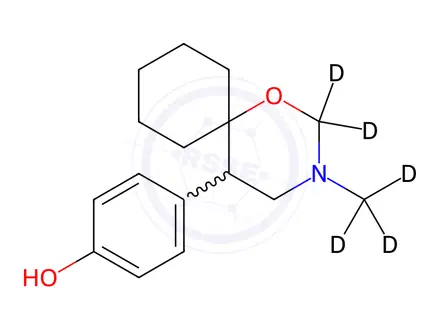 Chemical structure of O-Desmethyl Venlafaxine Cyclic Impurity-d5