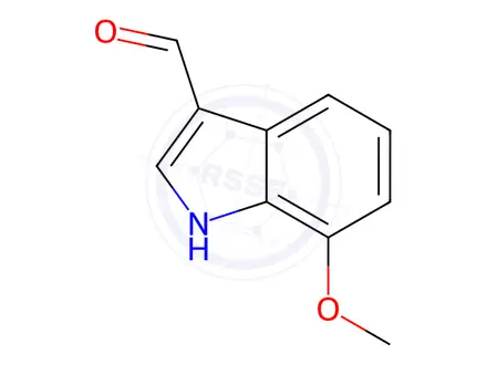 Chemical structure of 7-Methoxy-3-indolecarboxaldehyde