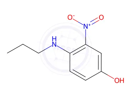 Chemical structure of 3-Nitro-4-(propylamino)phenol