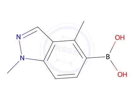 Chemical structure of (1,5-Dimethyl-1H-indazol-4-yl)boronic acid