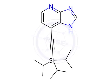 Chemical structure of 7-((Triisopropylsilyl)ethynyl)-3H-imidazo[4,5-b]pyridine