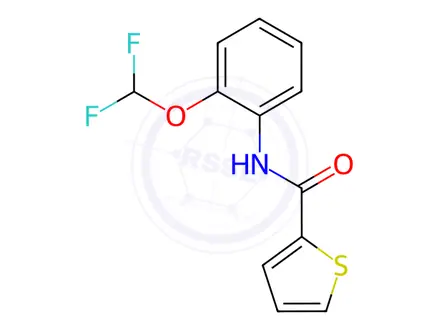 Chemical structure of n-(2-(Difluoromethoxy)phenyl)thiophene-2-carboxamide