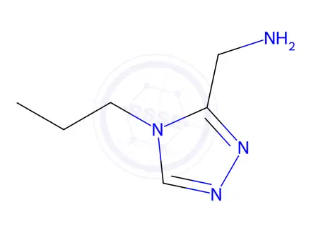 Chemical structure of [(4-propyl-4H-1,2,4-triazol-3-yl)methyl]amine dihydrochloride