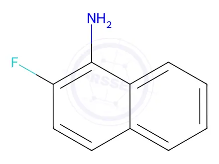 Chemical structure of 1-Naphthalenamine, 2-fluoro-