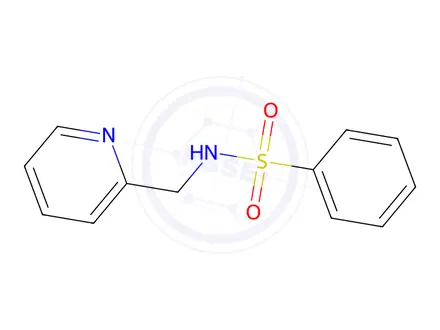 Chemical structure of n-(Pyridin-2-ylmethyl)benzenesulfonamide