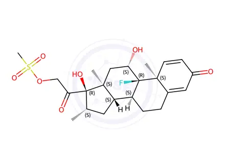 Chemical structure of Betamethasone 21-Mesylate