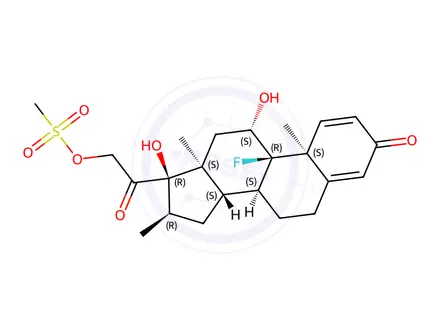 Chemical structure of Dexamethasone 21-Mesylate