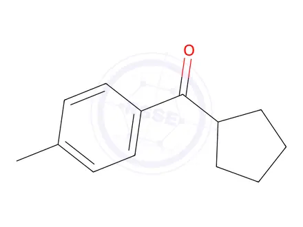 Chemical structure of cyclopentyl(4-methylphenyl)methanone