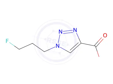 Chemical structure of 1-(3-Fluoropropyl)-1H-1,2,3-triazole-4-carboxylic acid