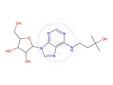 Chemical structure of N-(3-Hydroxy-3-methylbutyl)adenosine