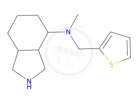 Chemical structure of N-methyl-N-(thiophen-2-ylmethyl)octahydro-1H-isoindol-4-amine