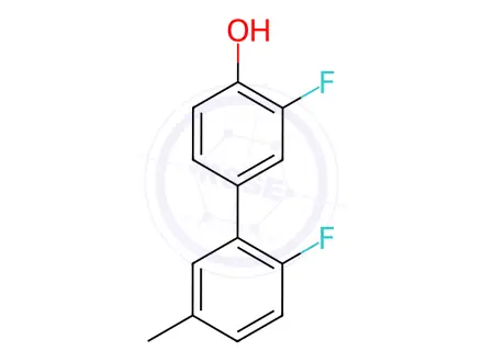Chemical structure of 2-Fluoro-4-(2-fluoro-5-methylphenyl)phenol