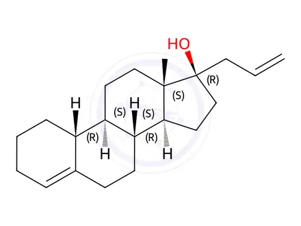 Chemical structure of Allylestrenol