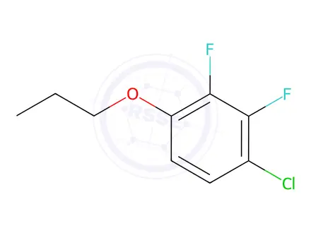 Chemical structure of Benzene, 1-chloro-2,3-difluoro-4-propoxy-