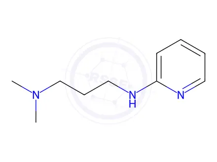 Chemical structure of N,N-dimethyl-N'-2-pyridylpropane-1,3-diamine
