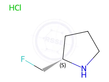 Chemical structure of (2s)-2-(Fluoromethyl)pyrrolidine hydrochloride