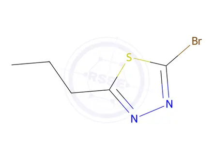Chemical structure of 2-bromo-5-propyl-1,3,4-thiadiazole