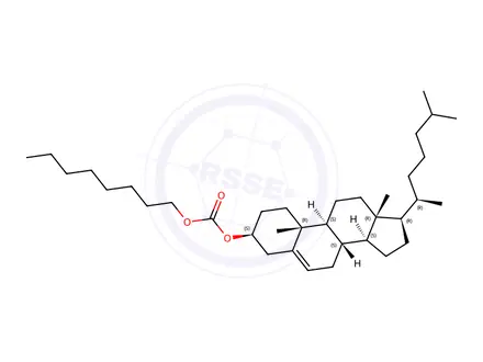 Chemical structure of CHOLESTEROL N-OCTYL CARBONATE