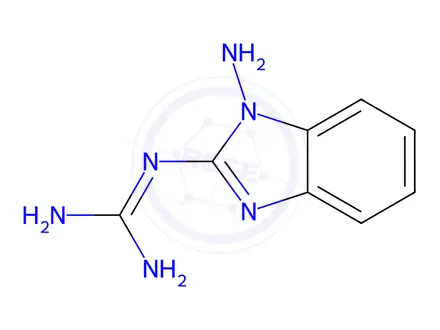 Chemical structure of N-(1-Amino-1H-benzimidazol-2-yl)guanidine