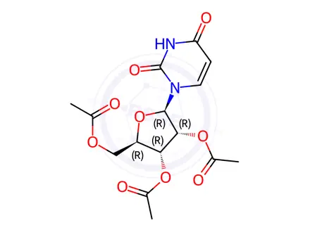 Chemical structure of Uridine triacetate