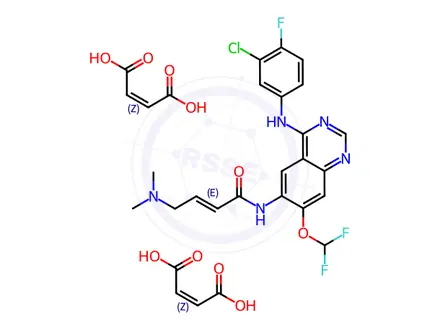 Chemical structure of Mefatinib Maleate