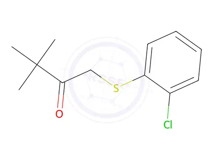 Chemical structure of 1-((2-Chlorophenyl)thio)-3,3-dimethylbutan-2-one