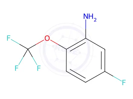 Chemical structure of 5-Fluoro-2-(trifluoromethoxy)aniline