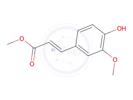 Chemical structure of Methyl 4-hydroxy-3-methoxycinnamate