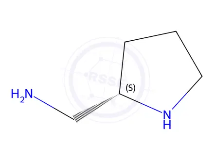Chemical structure of (S)-2-(Aminomethyl)pyrrolidine Dihydrochloride
