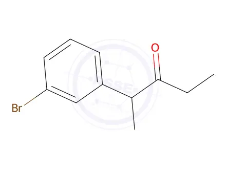 Chemical structure of 2-(3-Bromophenyl)pentan-3-one