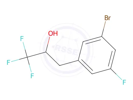 Chemical structure of 3-(3-Bromo-5-fluorophenyl)-1,1,1-trifluoropropan-2-ol