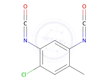 Chemical structure of 4-CHLORO-6-METHYL-M-PHENYLENE DIISOCYANATE