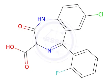 Chemical structure of Ethyl Loflazepate Impurity 1