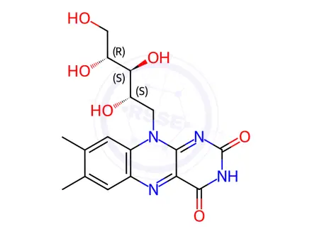 Chemical structure of Riboflavin