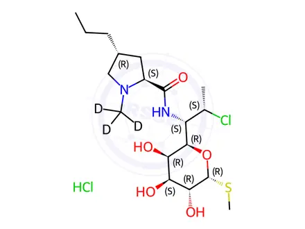 Chemical structure of Clindamycin-D3 Hydrochloride