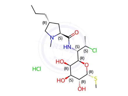 Chemical structure of Clindamycin phosphate EP Impurity E(Hydrochloride)