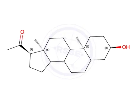 Chemical structure of Alfaxalone Impurity 1