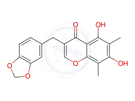 Chemical structure of Methylophiopogonone A