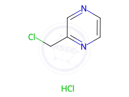 Chemical structure of 2-(Chloromethyl)pyrazine Hydrochloride
