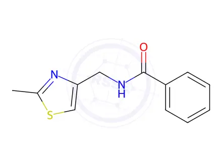 Chemical structure of Benzamide, N-[(2-methyl-4-thiazolyl)methyl]-