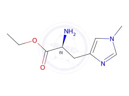Chemical structure of 1-Methyl-L-histidine ethyl ester