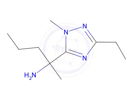 Chemical structure of 2-(3-Ethyl-1-methyl-1h-1,2,4-triazol-5-yl)pentan-2-amine