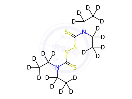 Chemical structure of Disulfiram-d20