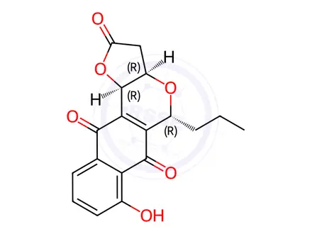 Chemical structure of Frenolicin B