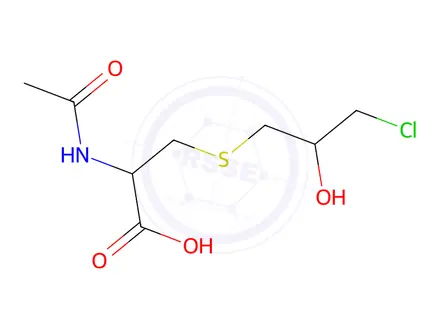 Chemical structure of L-Cysteine, N-acetyl-S-(3-chloro-2-hydroxypropyl)-